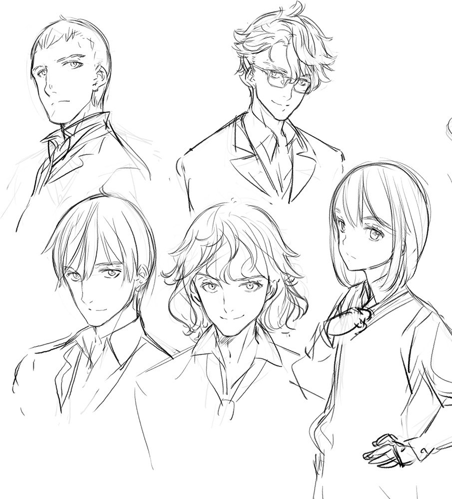 乙女ゲーの絵描いてみたいとか言ってたけど練習で男描いてみたらさわやかな男が描けないことに気がついてしまった僕は 