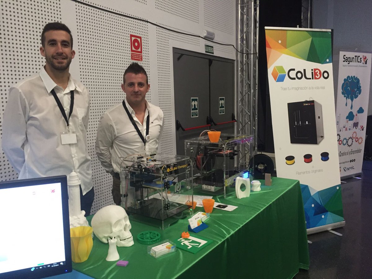 Colido_Iberica's tweet photo. Gran jornada de gaming y nuevas tecnologías por @SagunTICs 
Las #impresoras3d de CoLiDo siguen causando sensación https://t.co/J19uQ8LSPW