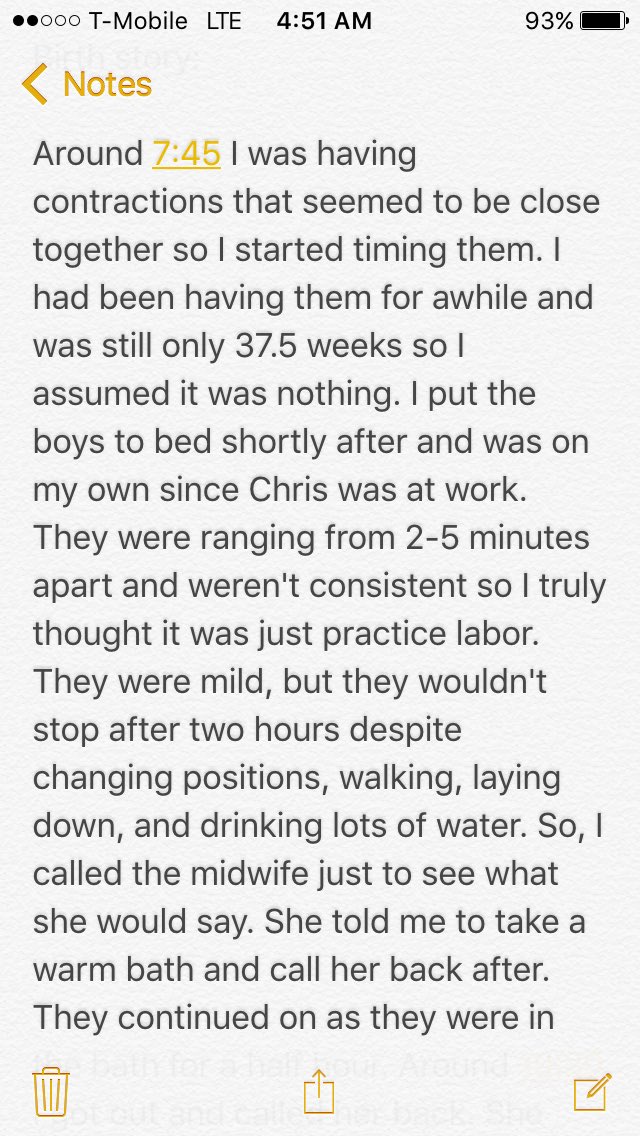 Julieeeisme's tweet photo. My incredible birth story: https://t.co/I0YHszkaVh