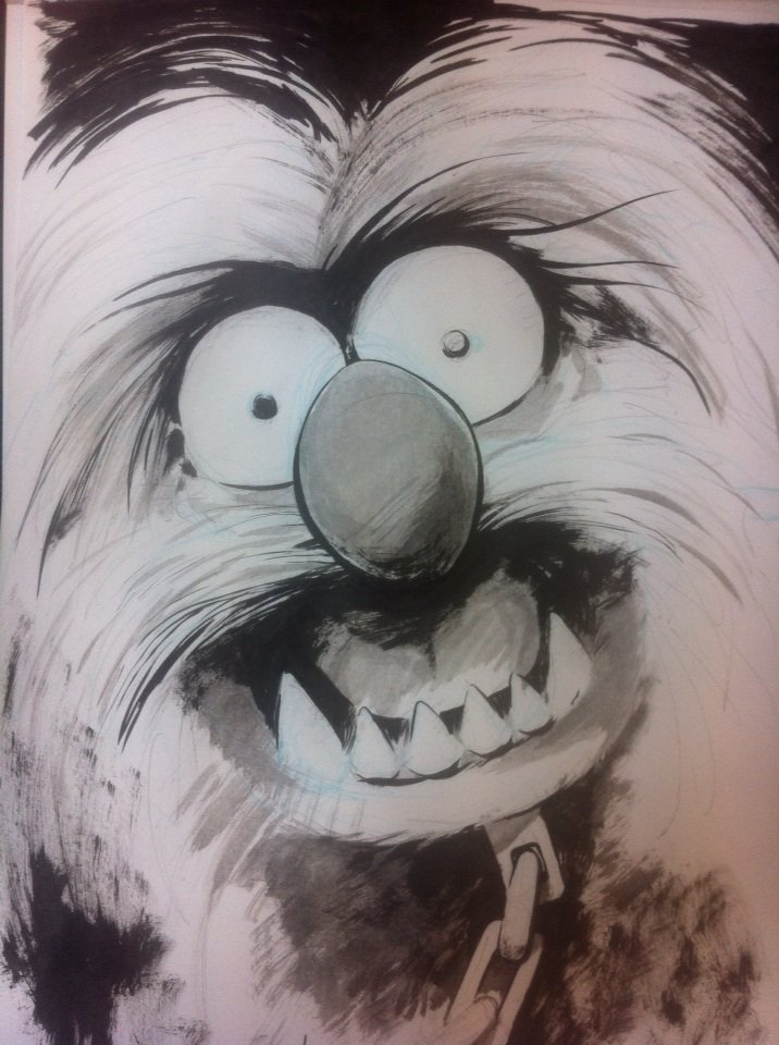 pencil_monkey's tweet photo. 1st sketch of the day @comicartfest - start off sensible, and all that... #Animal #muppets #licaf2016 https://t.co/yKHIlDuD11