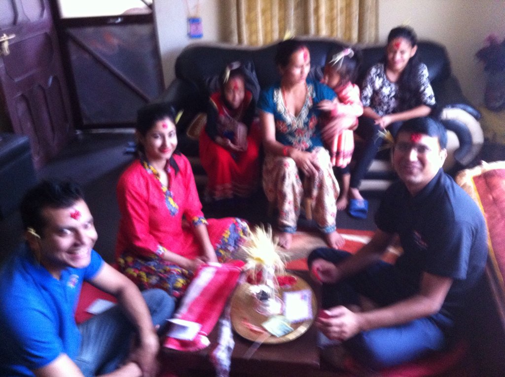 drbishnuhnepal's tweet photo. #Nepal is the #CulturalCapitalOfTheWorld!
#Dashain2016 #Teeka/f relatives fm #Hetaunda,#Dolakha,#Kavre@Home https://t.co/JN9bTfpj1r