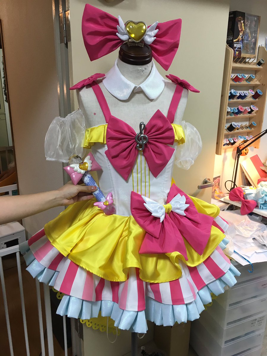 プリパラの真中らぁらちゃん完成しました！音符パーツとマイクはうにこ