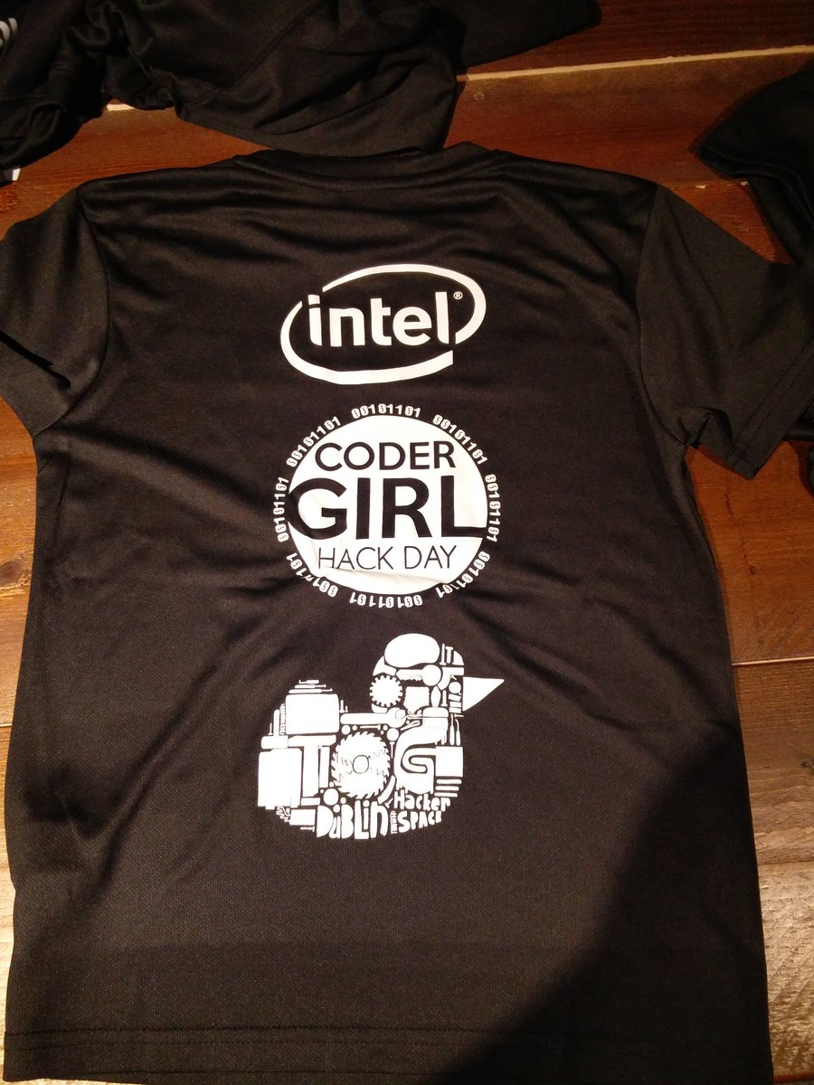 TOG_Dublin's tweet image. Check out the t-shirts for our maker track with @Intel_IRL #CoderGirlHackDay