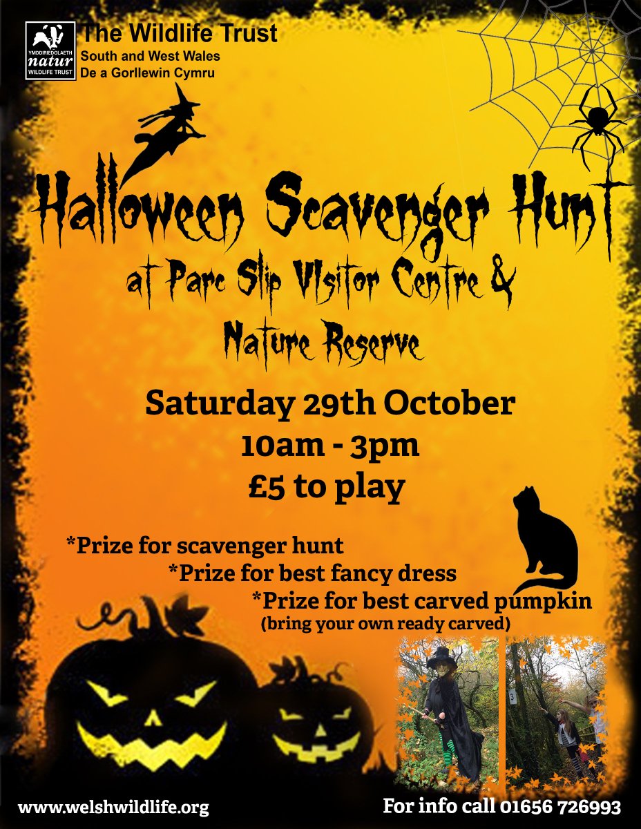 Halloween is coming and the wicked witch is rumoured to be making an appearance at Parc Slip Nature Reserve and Visitor Centre!