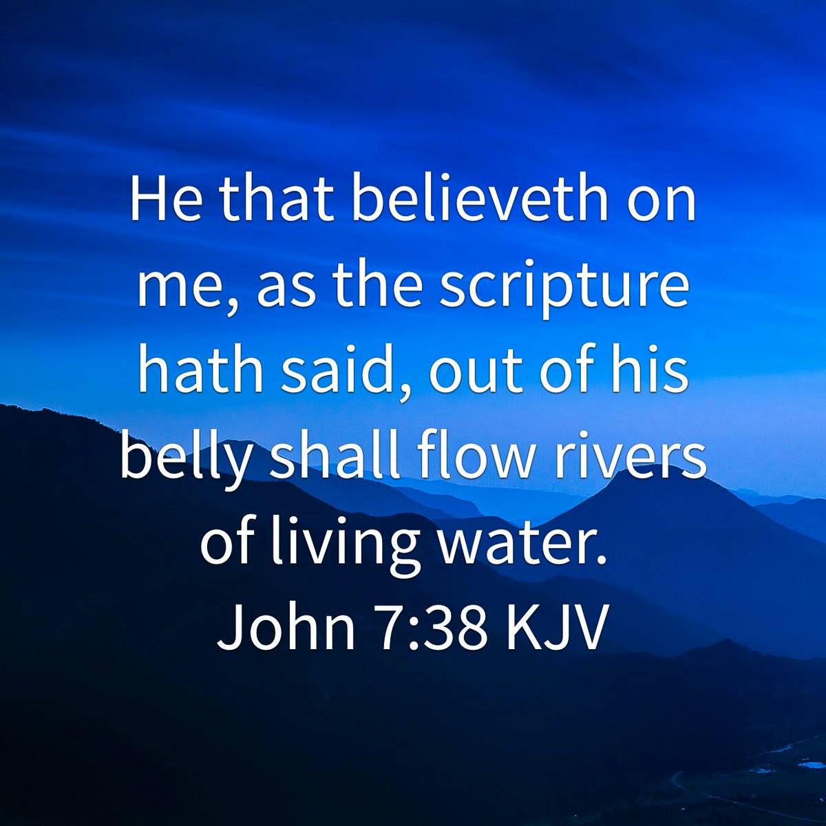curtleeeightyt's tweet image. He that believeth on me, as the scripture hath said, out of his belly shall flow rivers of living water.
Jo…
bible.com/1/jhn.7.38.KJV
