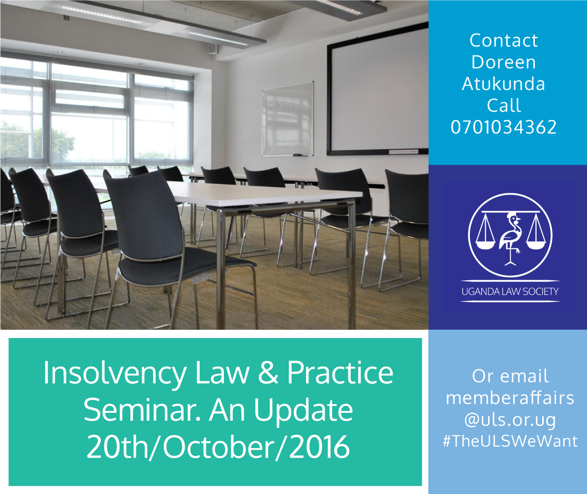 ug_lawsociety's tweet photo. The seminar will appraise participants on the application of the new Insolvency
Act @FGimara @PheonaWall #TheULSWeWant Book your seat today https://t.co/qVzj6xIhIo