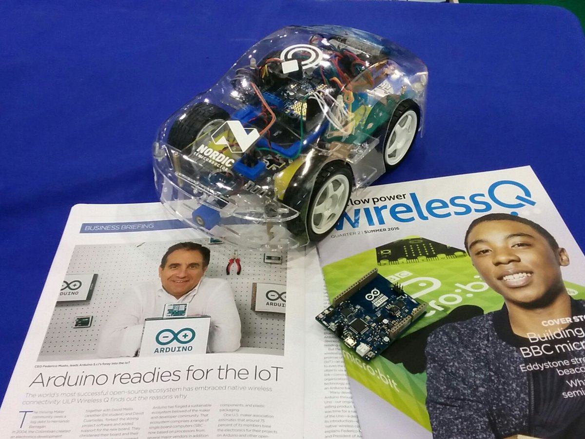 NordicTweets's tweet image. We are at Maker Faire Rome, ready for your questions. #arduino #arduinoprimo #bluetooth #ble #nrf52 #microbit #MFR16