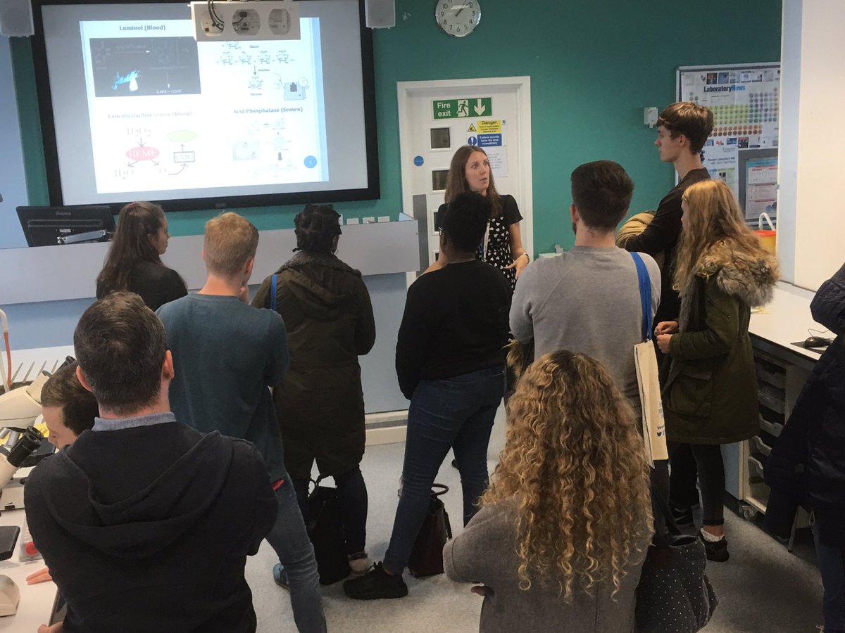 @MMUsste DNA expert Dr Kirsty Shaw @drkirstyshaw inspiring our prospective UG #forensicbiology students at today's #MMUOpenDay @ForensicsMMU
