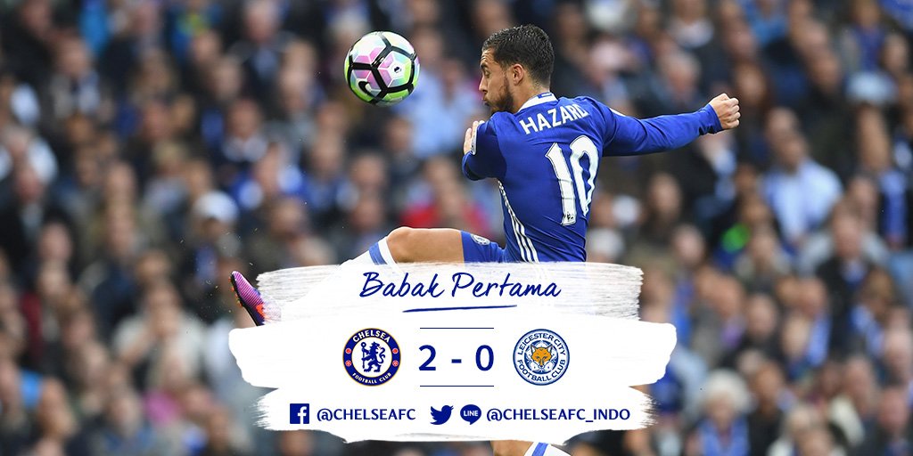 Babak Pertama: Chelsea 2-0 Leicester. #CFCIndo