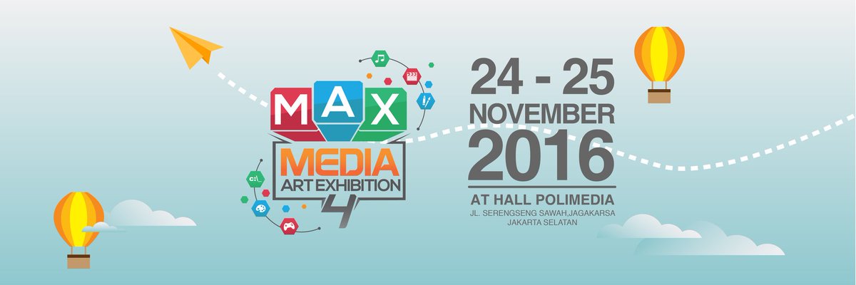 Media Art Exhibition 4!!
On 24 - 25 November 2016 at Hall Tower PoliMedia Jakarta!! 
Don't miss it guys!!