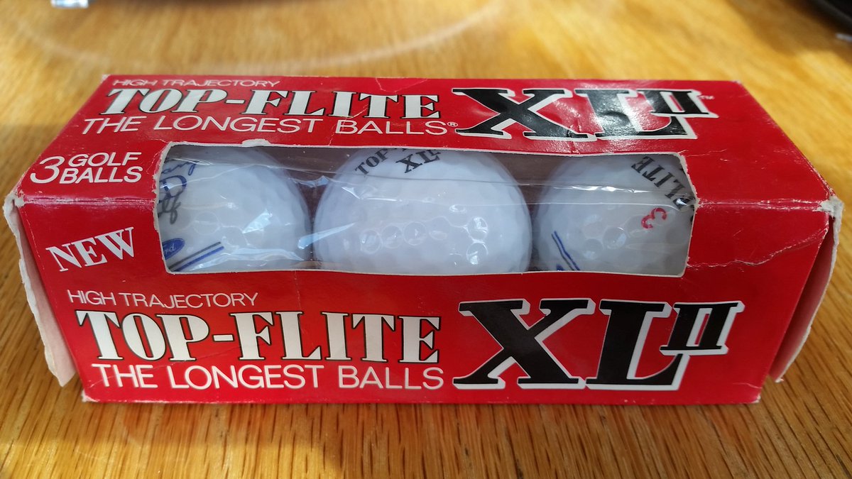 Ed82's tweet photo. @TopFlite look what my mate found in the bottom of an old locker at our golf club!! https://t.co/piDj3F3vTk