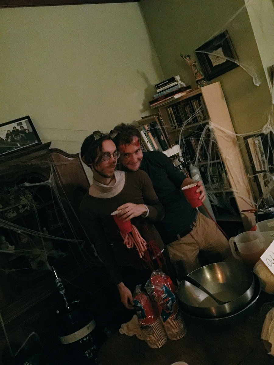 nickelcitycoop's tweet photo. @ColaBick and Andrew sharing magickal elixirs in the #coopforest https://t.co/U3zHKQh3mH