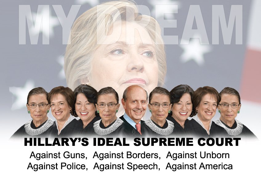 bfraser747's tweet photo. 💥💥 #SupremeCourt

One of the most important issues of  election is that 3-4 #SCOTUS could be chosen

#HillaryEmails #MAGA

#PodestaEmails22 https://t.co/ELCv6zENua