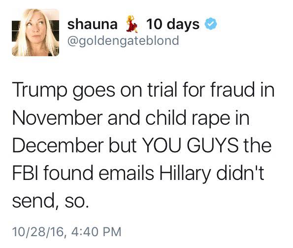 lovecomesaround's tweet photo. Spot the fuck on! Thank you @goldengateblond
#ImWithHer #StongerTogether #IWillVote #ShesWithus #RunUpTheNumbers #NeverTrump https://t.co/1O2WdJBYsE