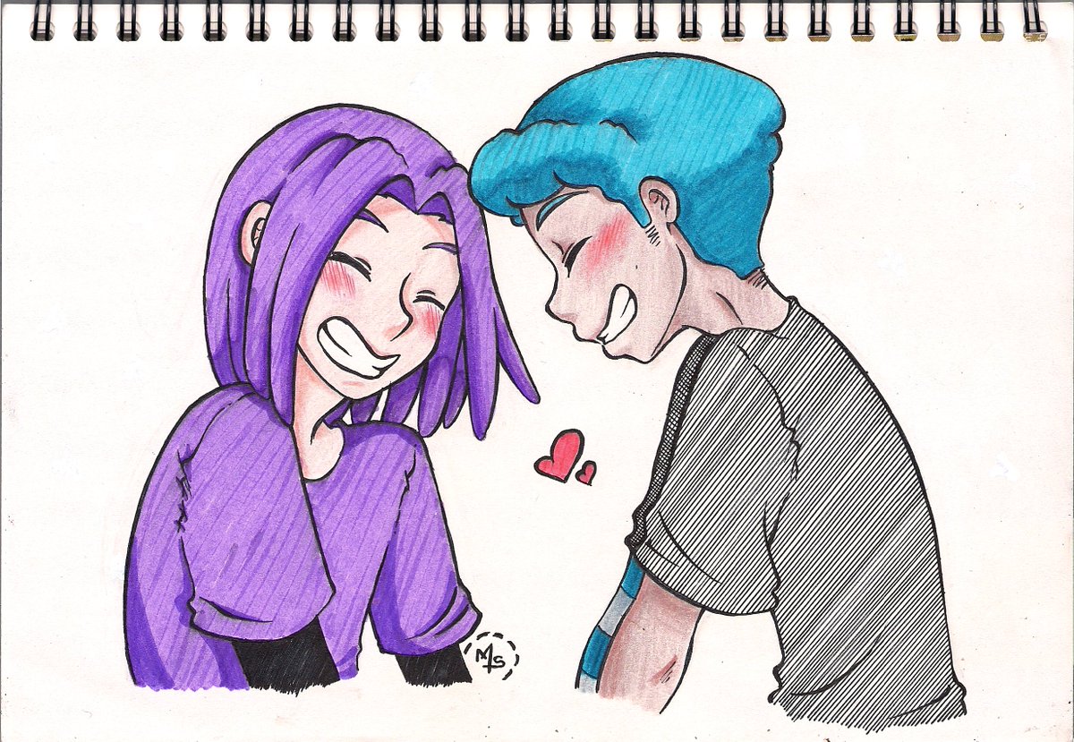 Misaki_Kuroi's tweet photo. La parejilla a COLOOOOR :v realmente creí que malograría el dibujo pintando tan inexpertamente pero creo que quedó descente e.e #FNAFHS https://t.co/8H4tuFyoB9