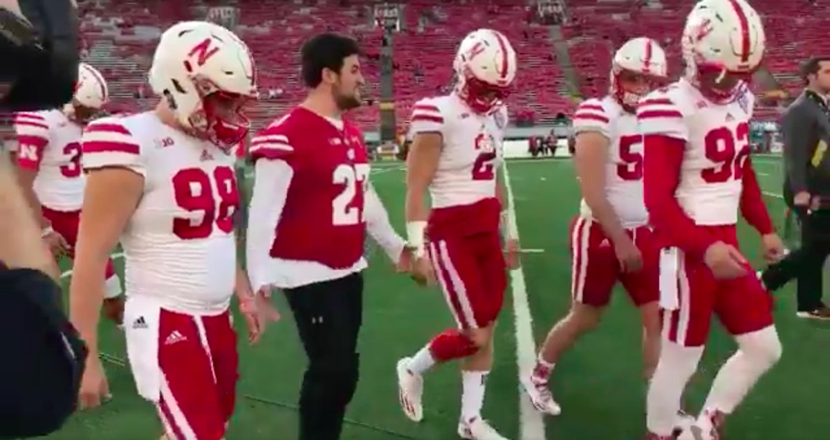 Ncaa Football On Twitter Wisconsin Kicker Rafael Gaglianone Walked Out Of The Tunnel With Nebraska To Honor His Friend Sam Foltz Https T Co Qhbm12nnm2 Https T Co Dwal1th4os