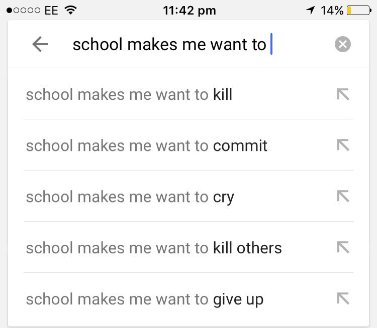 BinaHeathcliff's tweet photo. This is a problem 😔😔 #whyihateschool @DavidCameron_MP please fix this for the future generations https://t.co/t55LT5SR4X