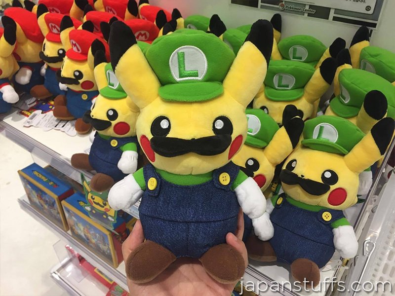 luigi pikachu plush
