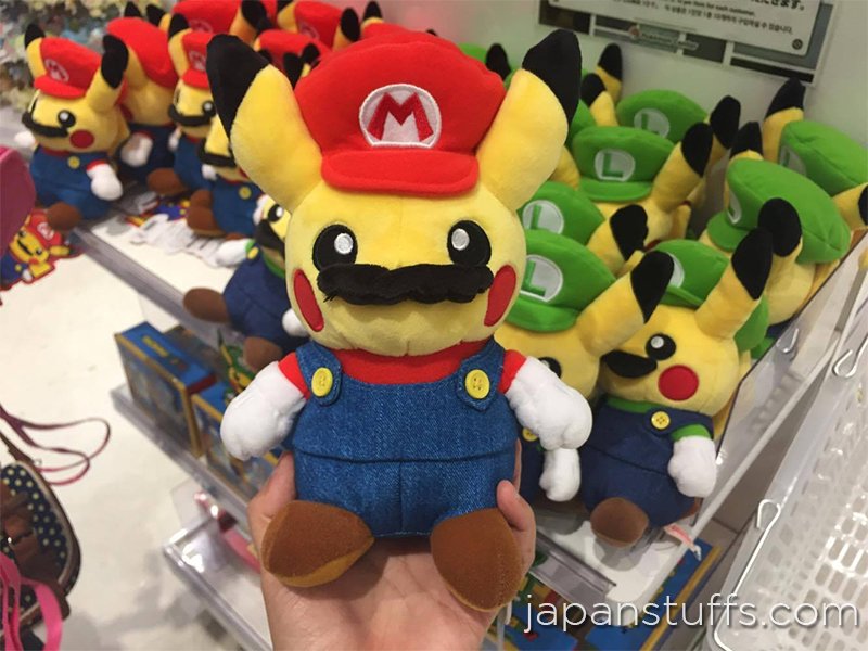 mario and luigi pikachu plush