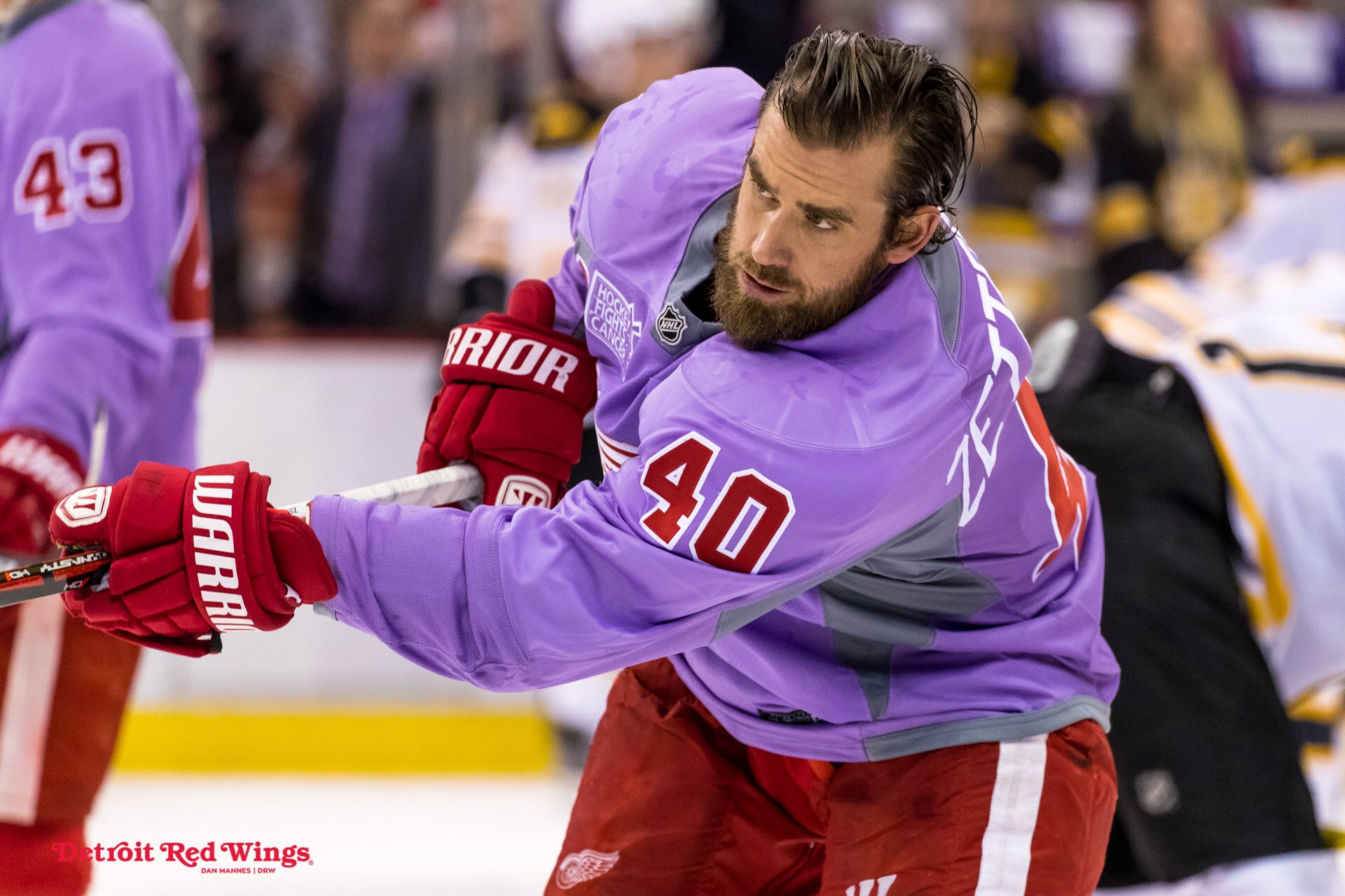 red wings purple jersey