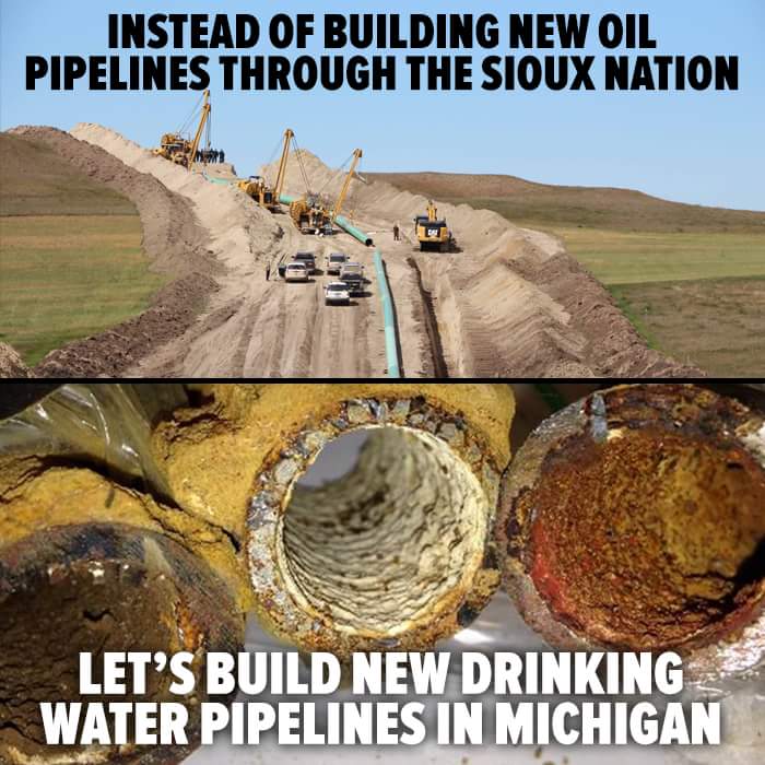mad_dollface's tweet photo. #NoDAPL #StandWithStandingRock #WaterIsLife #NotAnotherFlint #FlintWaterCrisis https://t.co/xe7252QzK9