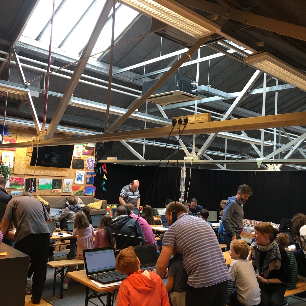 ClaireSavage's tweet image. A hectic day of Halloween HTML with MentorVictor today @TotoroCoderdojo - next week it&apos;s all about style. #CoderDojo rocks our Saturdays