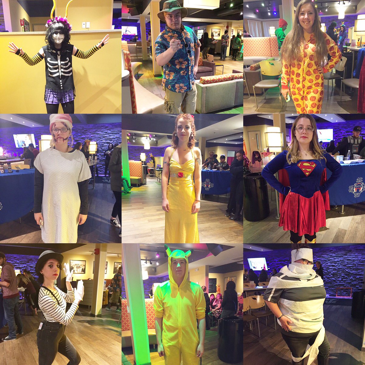 PenmenPress's tweet photo. So happy to have held the costume contest tonight! Here are some of our favorites; winners announced on Monday! Thanks @RadioSNHU!!! https://t.co/eczsjeKIrX
