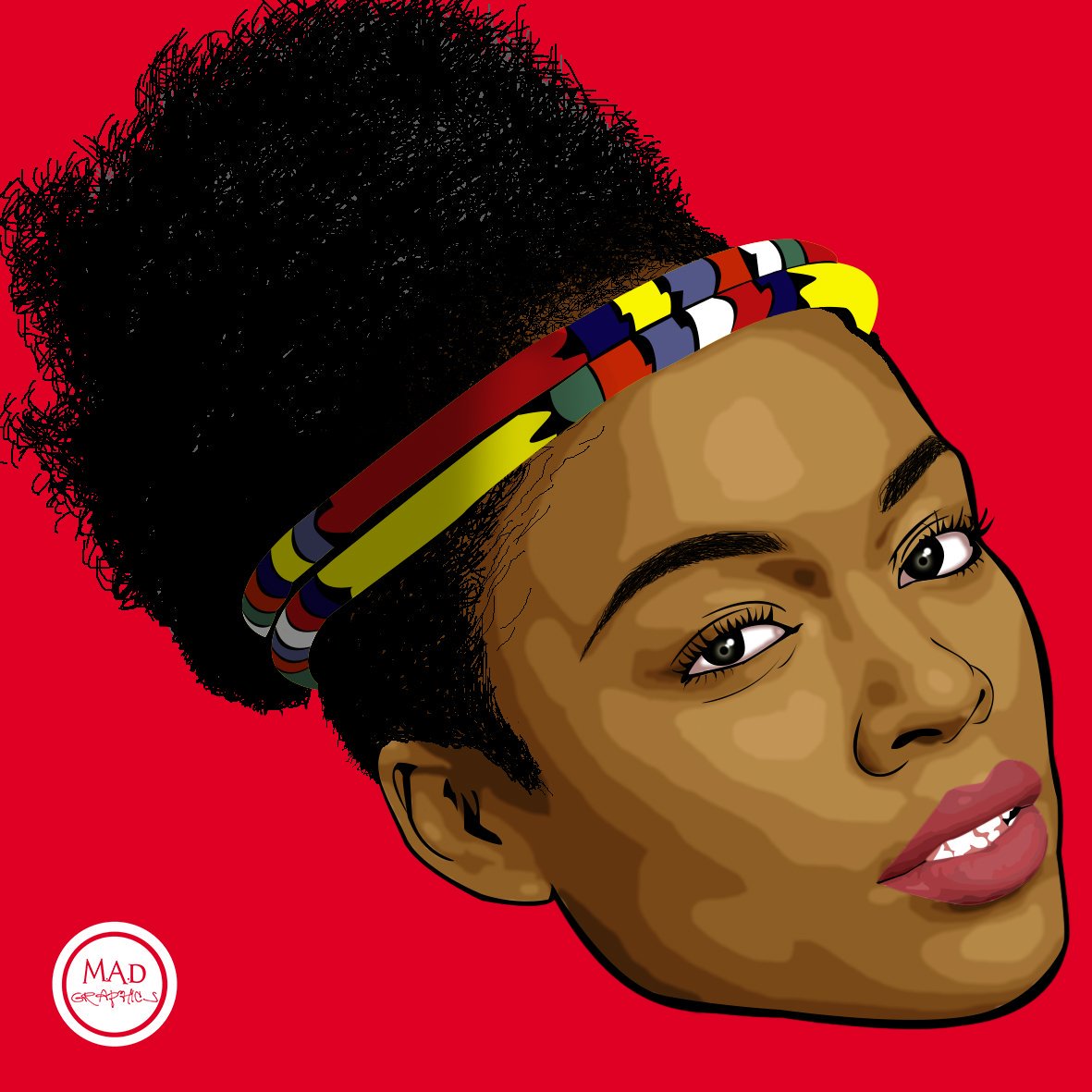 MenziTheCreator's tweet image. Done did it with @NomzamoMbatha artwork #MADgraphics