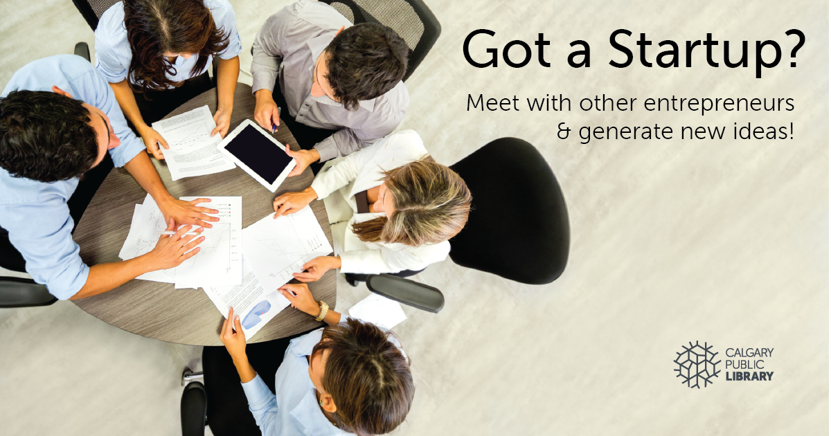 calgarylibrary's tweet photo. Got a Startup? Meet with other entrepreneurs and generate new ideas in a collaborative environment. #IdeaLabYYC https://t.co/5r7zVx1gIS https://t.co/uga4wZxi9q
