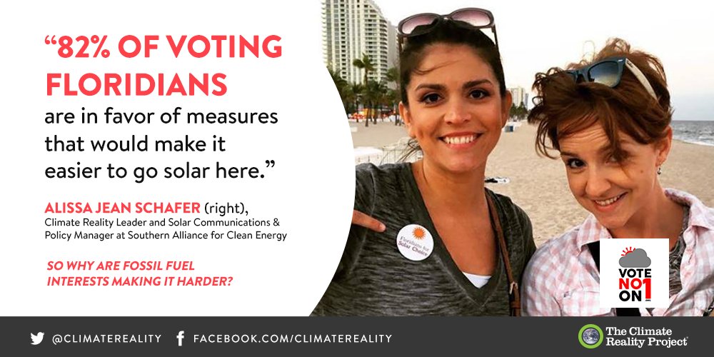 Utilities want you to think Amendment 1 is pro-solar, but that's not true. Protect solar in #Florida, vote #NoOn1! bit.ly/2dZVOhp