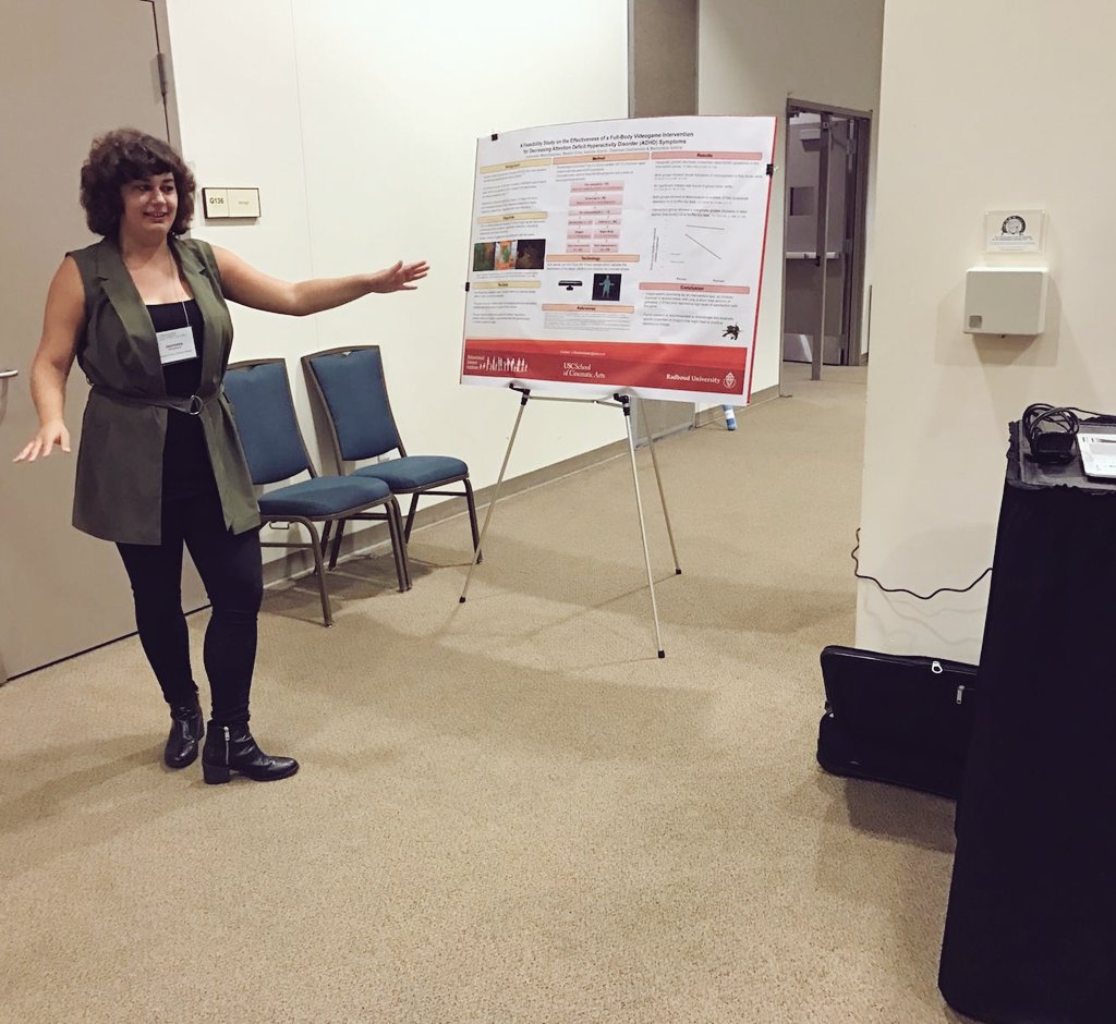 yoanneke's tweet image. Demo of &quot;Adventurous Dreaming Highflying Dragon&quot; Kinect game for kids with ADHD #kidsandtech16 #srcd @GEMH_lab