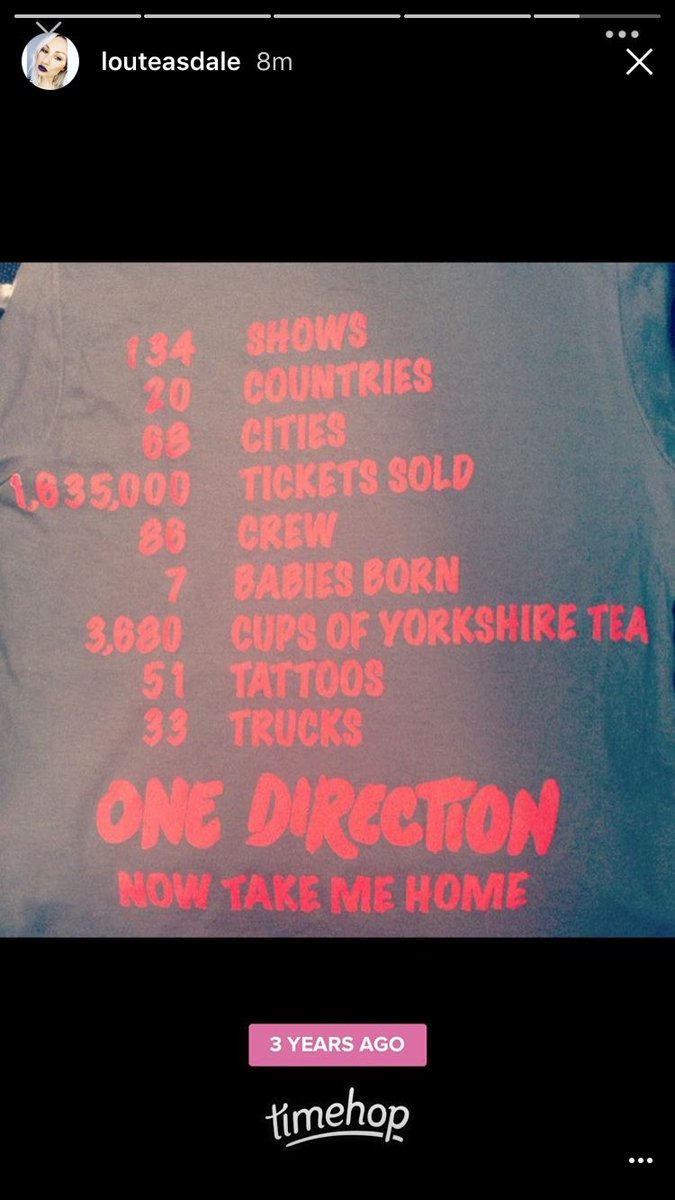 1Dfau_au's tweet photo. Lou posted this throwback on her Instagram story https://t.co/Tna8Vd7t6v