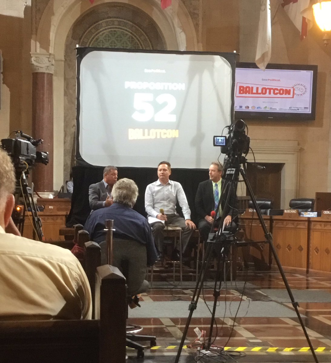 EricBauman's tweet photo. At today's BallotCon event I spoke in support of 52 vs. the  Libertarians. @CA_Dem &amp; @CAGOP say: Keep a Good Idea Working! @Yes52TriedTrue https://t.co/6Q8q7kwOf3