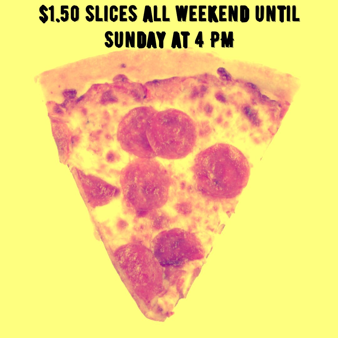 IndianaPH's tweet photo. $1.50 slices https://t.co/udti2BkXjB