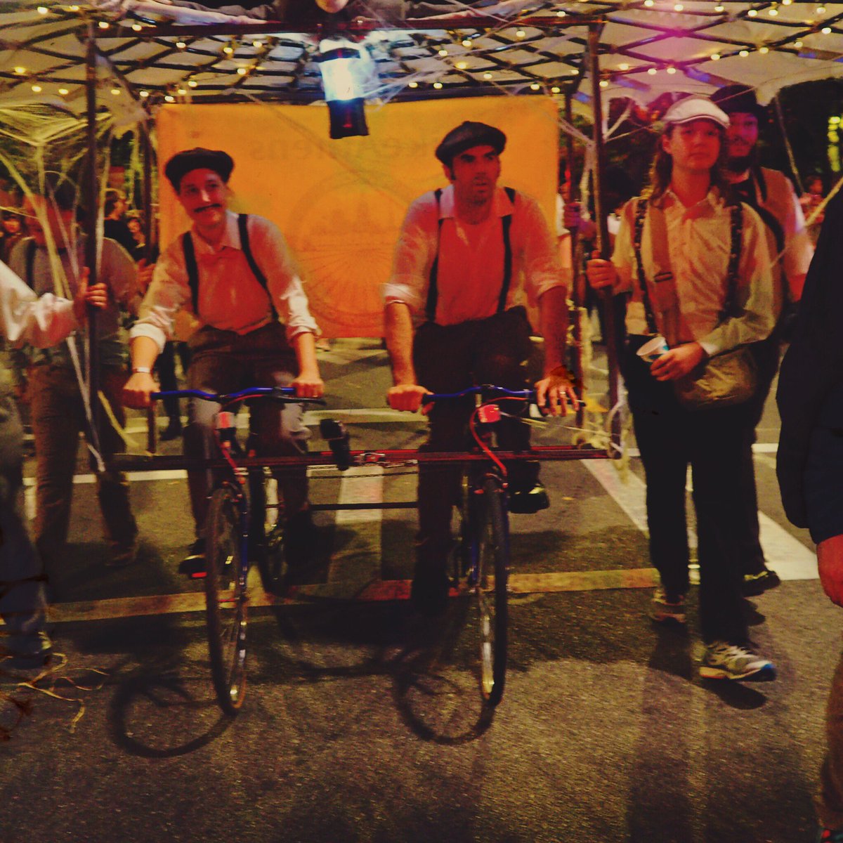 BikeAthens's tweet photo. A #failedflyingmachine navigates the #wildrumpus Thanks for flying the BikeAthens banner!! https://t.co/3Mqc7XGX2R