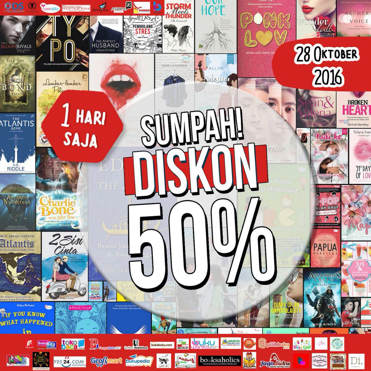 dewirieka's tweet photo. Hanya hari ini di Sumpah Diskon, Sing Py Single Happy diskon 50% yuk merapat di @bukubukularis https://t.co/NkqzRQwlui #singpy #singlehappy https://t.co/iMyDaThr6V