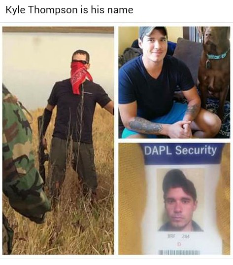 TheGoodFight5's tweet photo. Kyle J. Thompson of Bismarck ND was arrested for heading toward camps w/a loaded assault rifle. #AmericanDefect https://t.co/dxcjLPD6L3