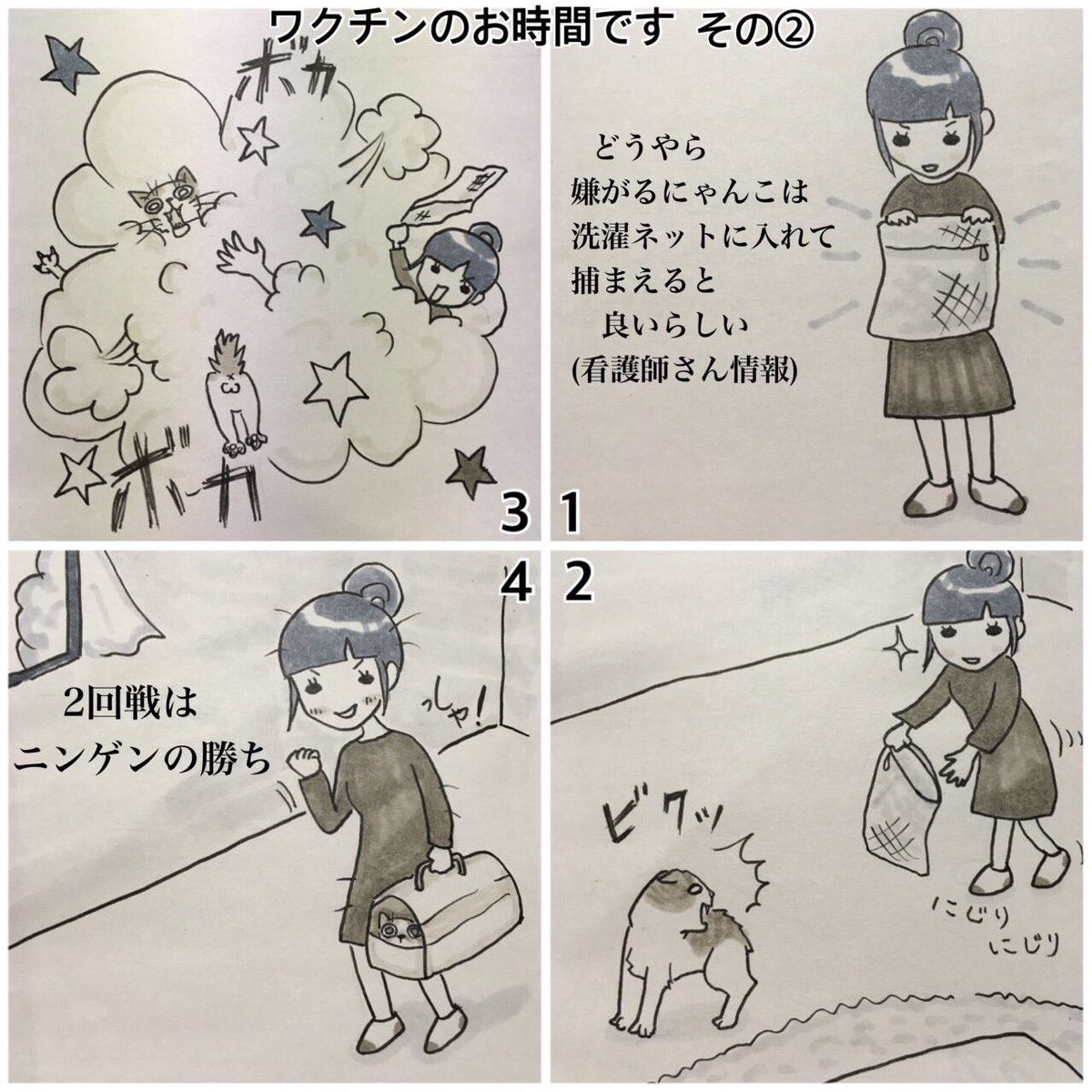 かにごはん ワクチンのお時間ですその 本当に喧嘩のように争ったわけではないのでご安心ください 実際は驚くほどすんなりだった記憶 洗濯ネット万歳 漫画 漫画家志望 まんが 猫漫画 猫マンガ 猫 4コマ漫画 4コマ 日常漫画 仕事依頼 かにごはん ワクチンのお時間ですその 本当に喧嘩のように争ったわけではないのでご安心ください 実際は驚くほどすんなりだった記憶 洗濯ネット万歳 漫画 漫画家志望 まんが 猫漫画 猫マンガ 猫 4コマ漫画 4コマ 日常漫画 仕事依頼