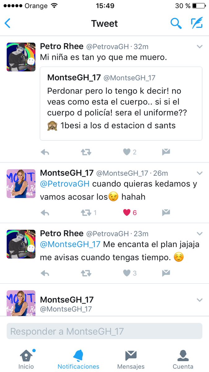 PetrovaWw's tweet photo. Mi última conversación con la ganadora de GH17. 💜💜💜💜💜💜💜💜💜💜 #LittleMontsers https://t.co/Zg9DN52GCW