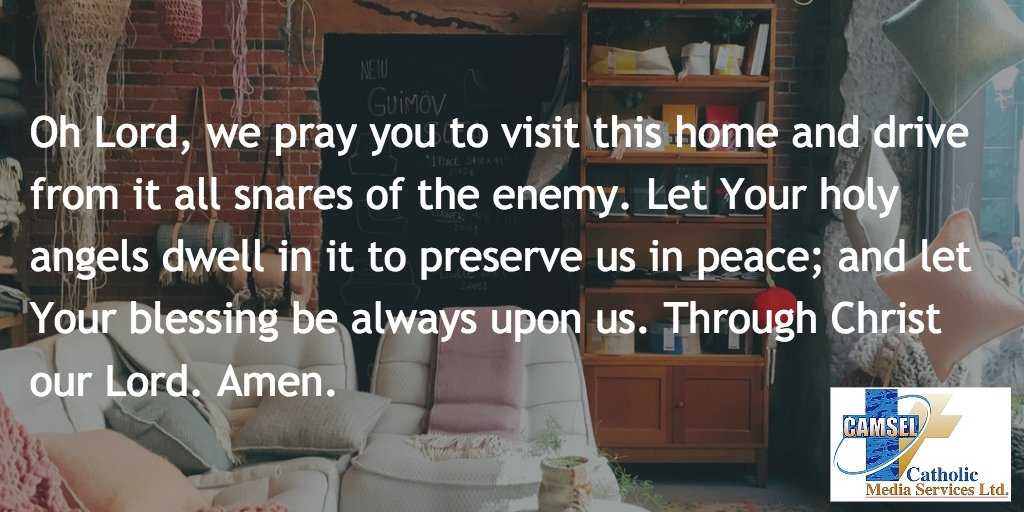 Let Your holy angels dwell here Lord <a href="/amen/">Amen</a> #eveningprayer #catholic #camsel #rcpos