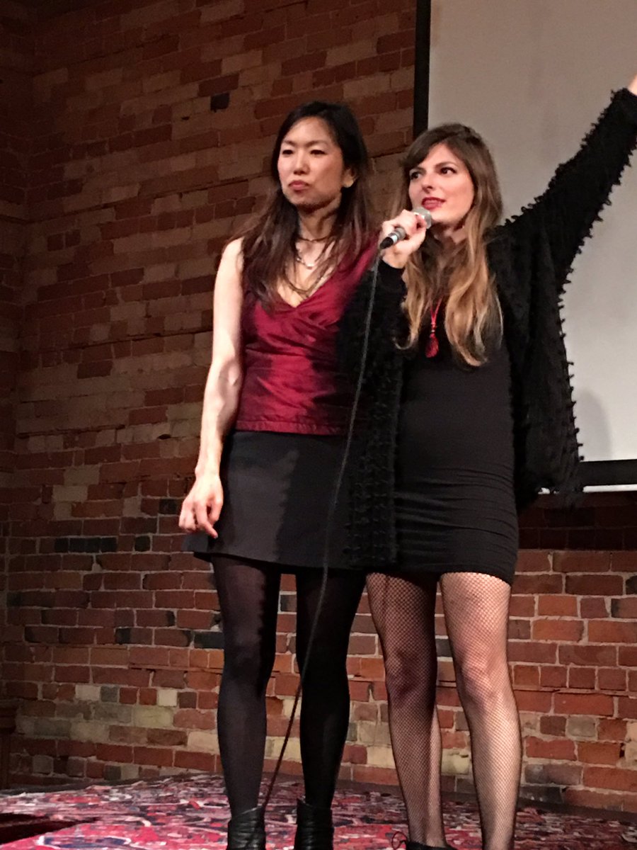 ingridhamilton's tweet photo. Prem night for @HannahDonegan and @annshin and their sassy film @SugarSistersDoc. Packed house @GladstoneHotel for live watching @cbcdocs https://t.co/thDshYs5ZJ