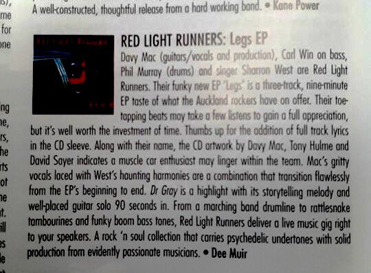 RLR_NZ's tweet photo. Nice review of the Legs EP, from NZ Musician magazine. Planning to do some recording with the current line-up soon. https://t.co/zZEJVUt1aD