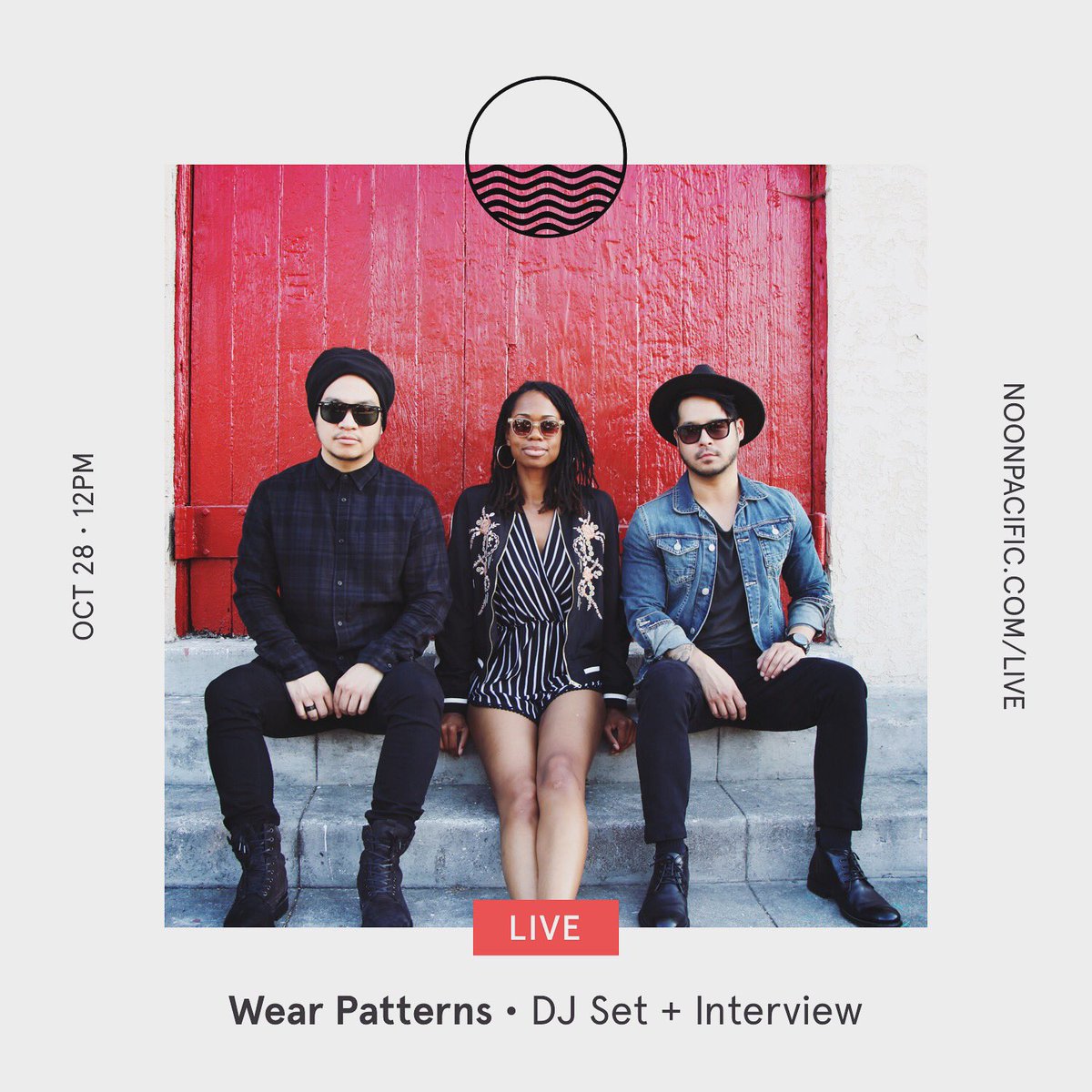 wearpatterns's tweet image. Tune in tomorrow for our livestream guest appearance at @NoonPacific 12p-4p!