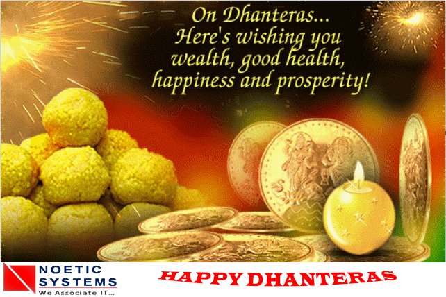 NoeticSystems's tweet photo. May goddess #Laxmi bless your #business to do well in spite of all odds like the enduring charms of #gold and #diamonds. #HappyDhanteras https://t.co/7OV56YA2ww