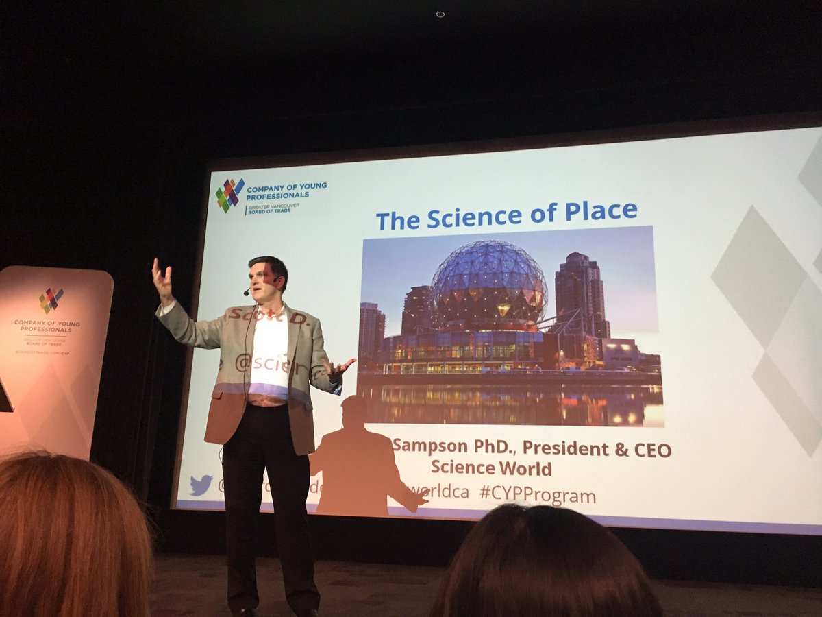 FitzSpanish's tweet image. From Ph.d in palaeontology to CEO @scienceworldca, Scott Sampson believes in keeping creativity in the classroom @BoardofTrade #CYPProgram