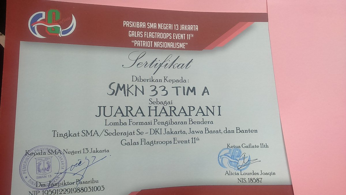 PASKIBRA SMKN 33 JKT tweet media