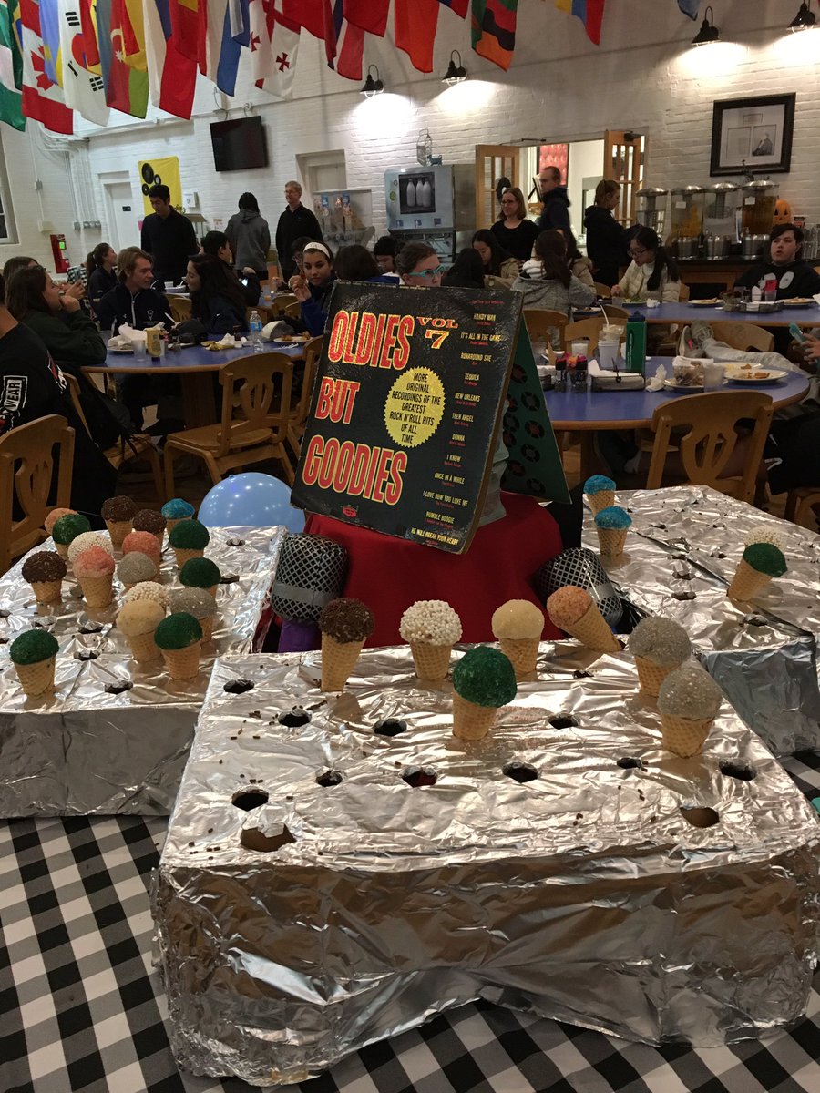ichanrose's tweet photo. Fun times in the dining hall tonight! #rock&rollnight #CAspiritweek #musicfoodfun @CheshireAcademy @johnjiang0412 https://t.co/KmR0slezlz