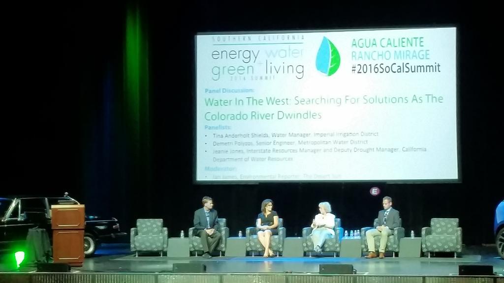 dbassendine's tweet photo. Panel: stakeholders willing to give #waterrights ground to prevent #coloradoriver system collapse #2016SoCalSummit https://t.co/axJDY7sUjs