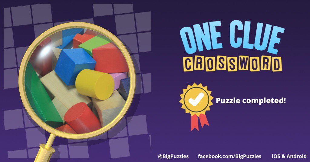 MrsWardien's tweet photo. I completed a puzzle in One Clue Crossword. Play now for free!
https://t.co/sEBf1Mde3l #OneClueCrossword https://t.co/zzAJLHyMWK