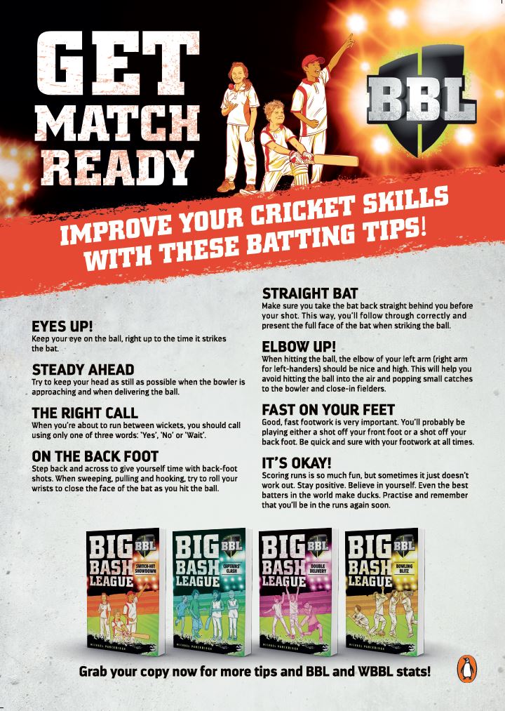 Improve your crickets skills with the awesome @BigBashLeague books! Out on Tuesday! pen.gy/2ew0VbT